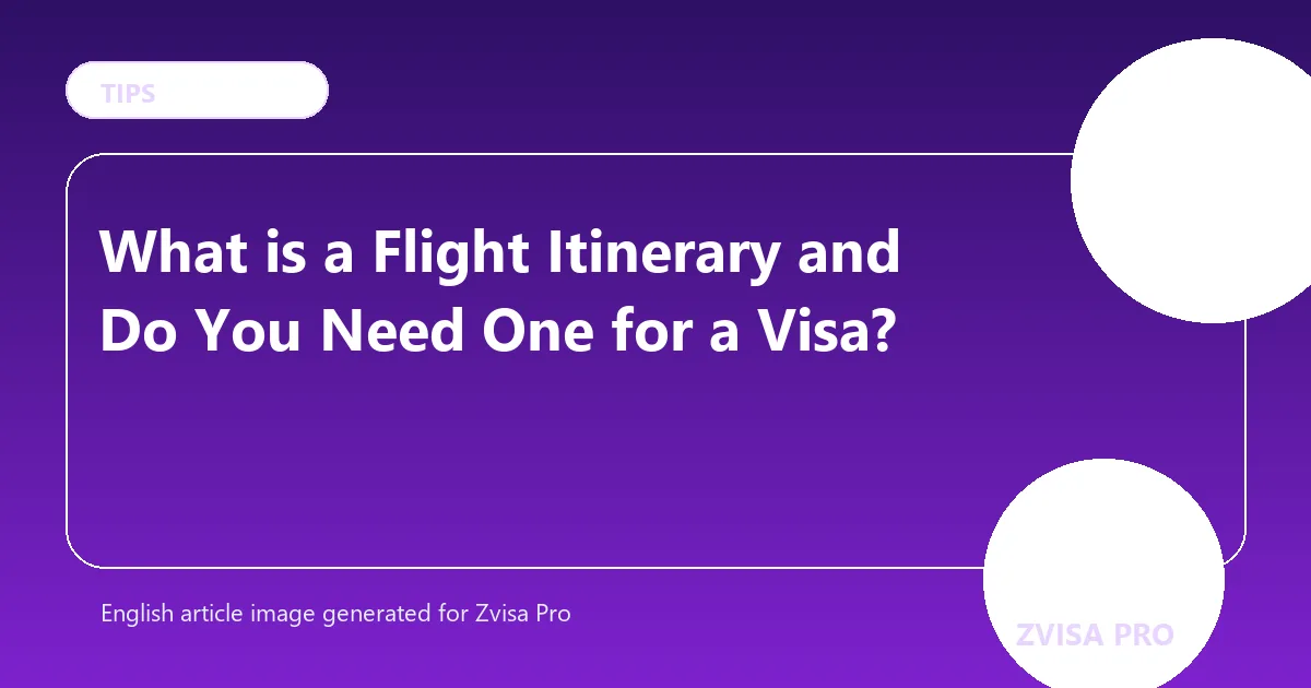 What is a Flight Itinerary and Do You Need One for a Visa?