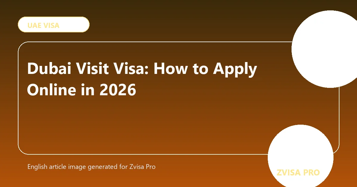 Dubai Visit Visa: How to Apply Online in 2026